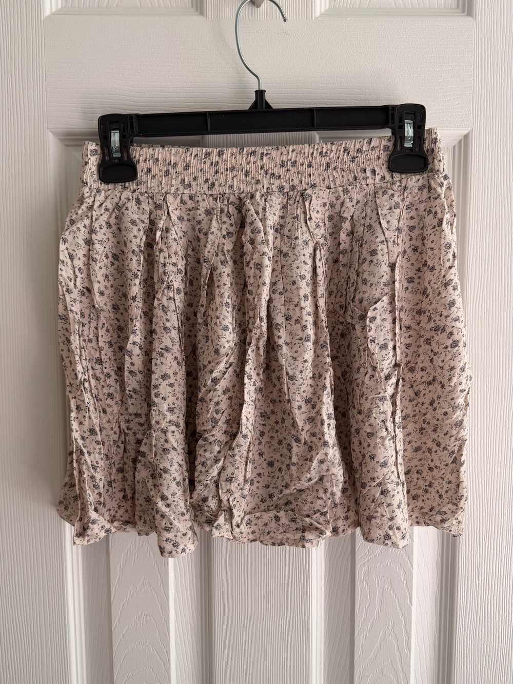 Brandy Melville Beige Floral Circle Skirt